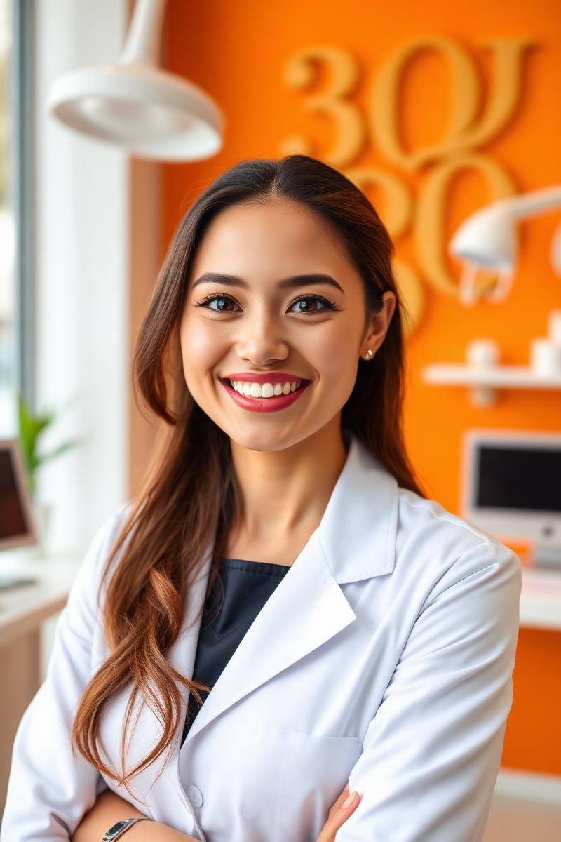 Dentista sorrindo